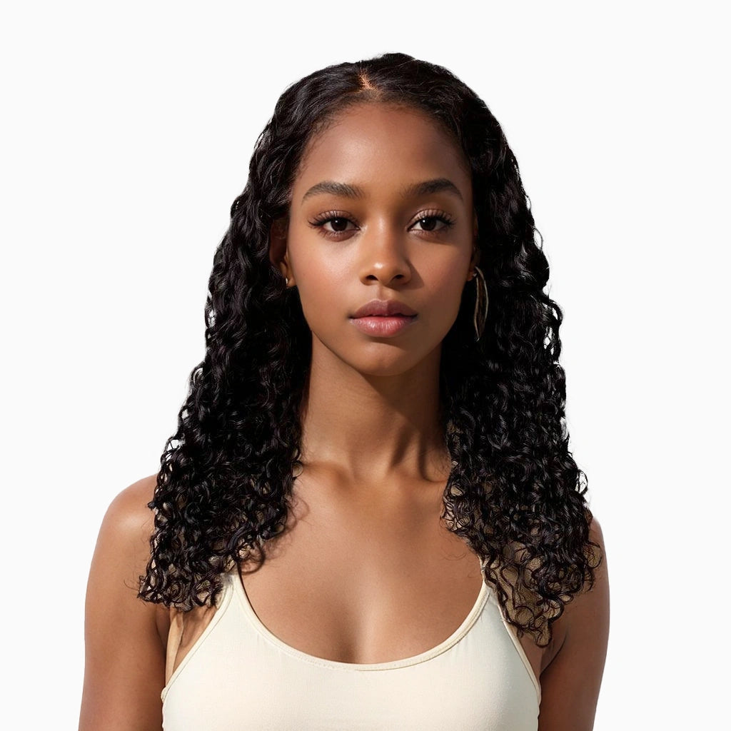 Mira: 100% Virgin Curly Lace Front Wig – Natural Curls, Comfortable Fit