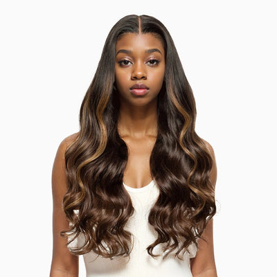 Salma: 100% Remy Ombre Mongolian Hair Wig with Swiss Lace – Redefine Your Style Instantly